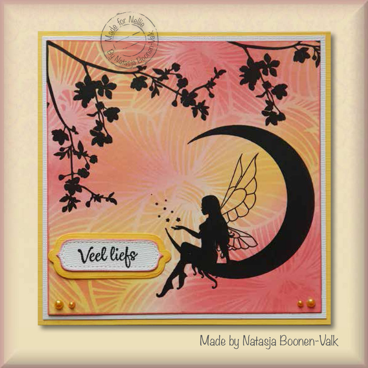 Nellie's Choice Clear Stamp Fairy Tales Elf On The Moon