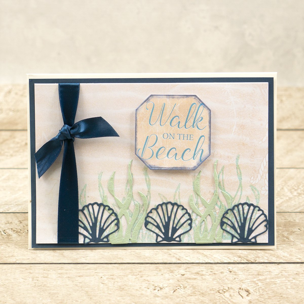 Couture Creations Seaside Girl Seaweed Mini Stamp and Die Set