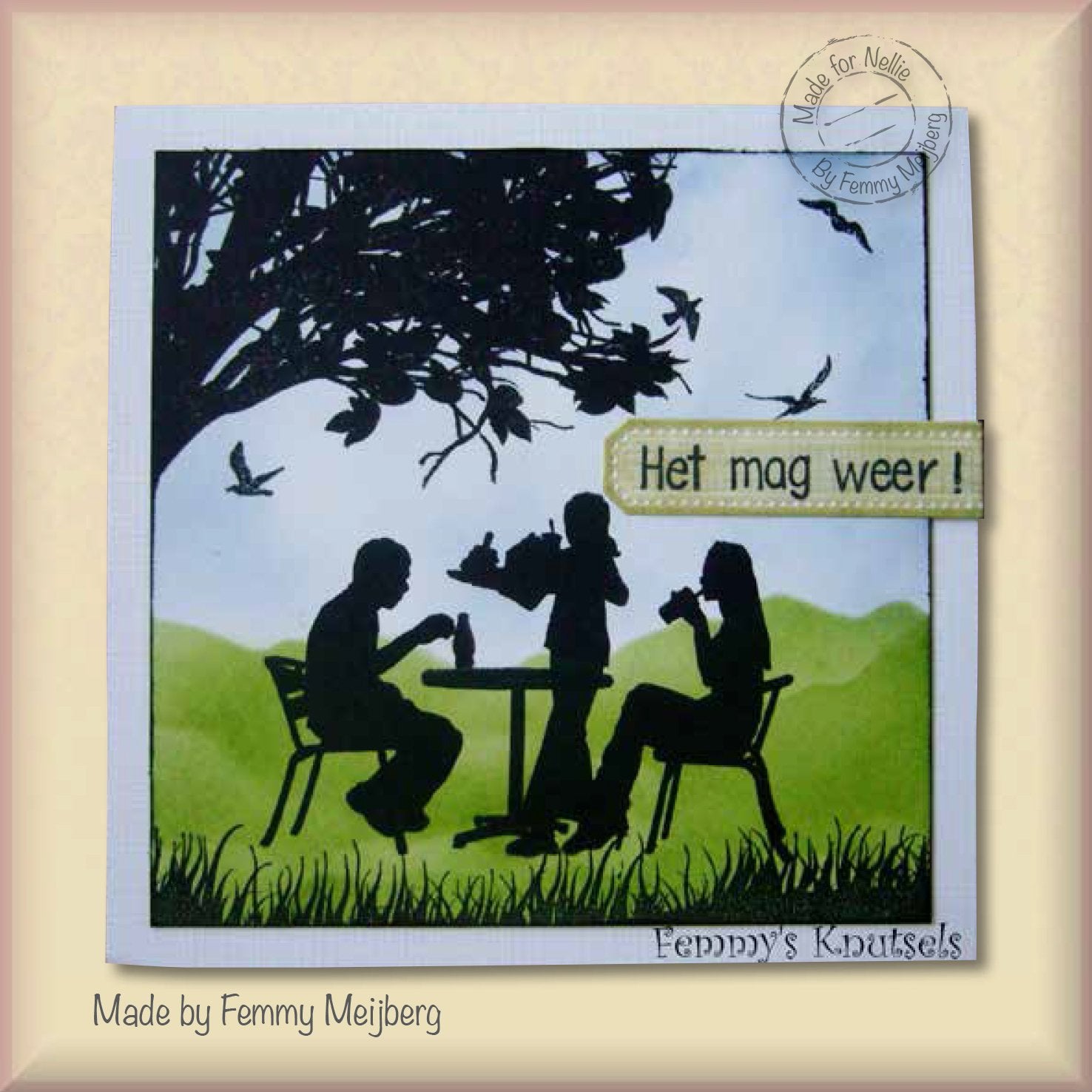 Nellie's Choice Clear Stamp Silhouette Teenagers Series Snacktime