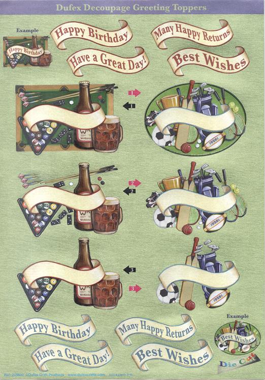 Dufex Metallic Everday 3D Topper Assortment - 18 sheets