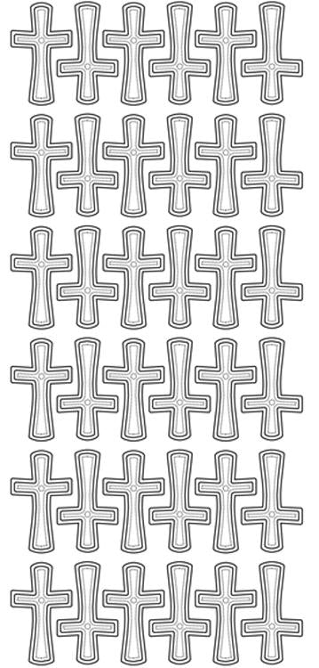 Peel-Off Stickers - Crosses large