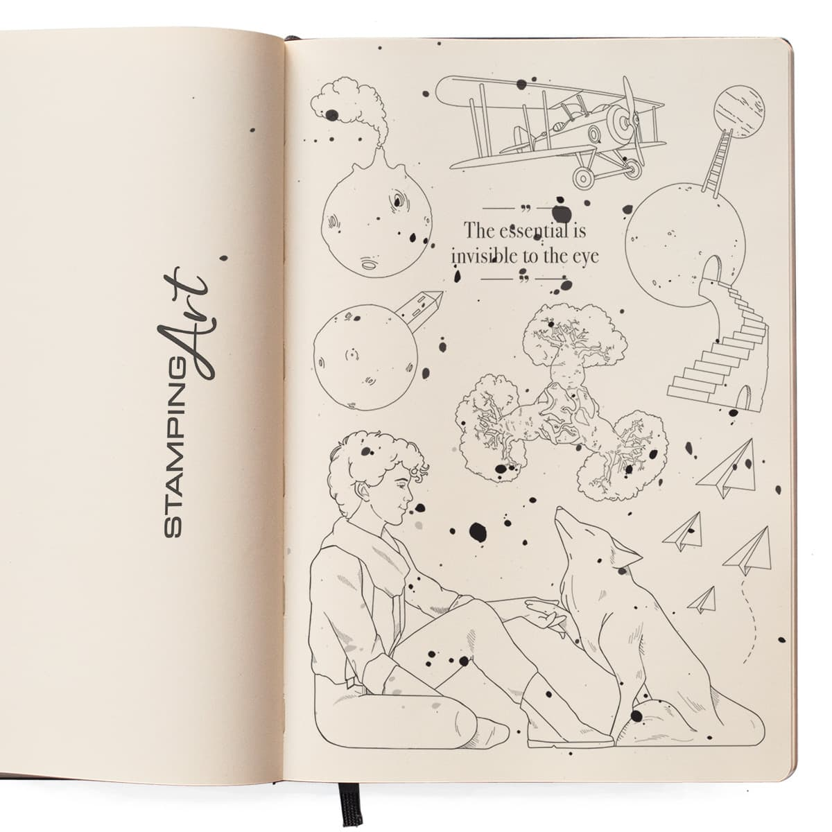 Ciao Bella Clear Stamp Set 6"x8" The Essential is Invisible