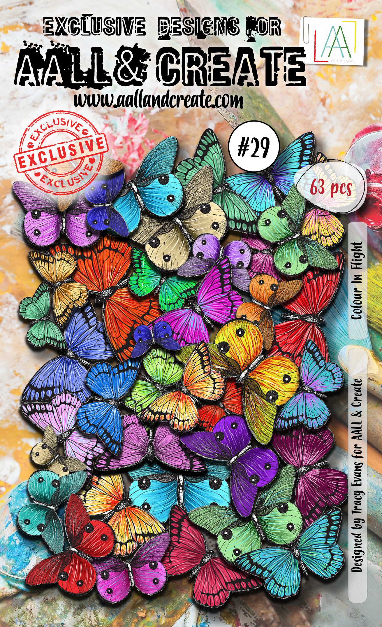 AALL and Create Ephemera Die-Cuts - 29 - Colour In Flight