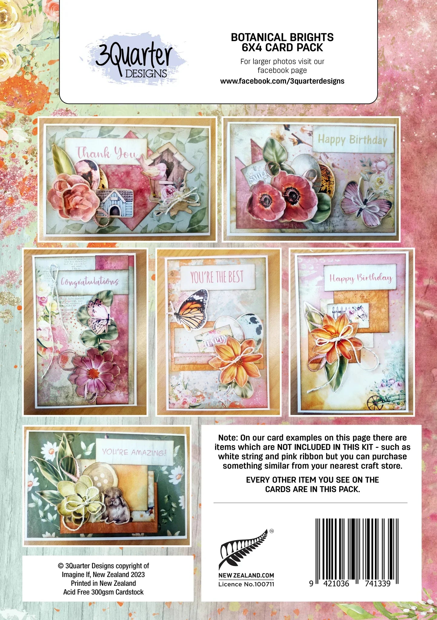 3Quarter Designs - Botanical Brights - Card Kit