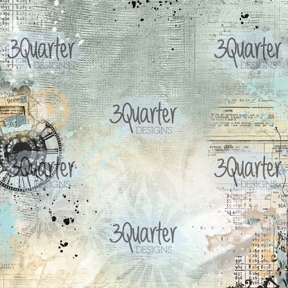 3Quarter Designs - 8" X 8" Paper Pack - Vintage Man