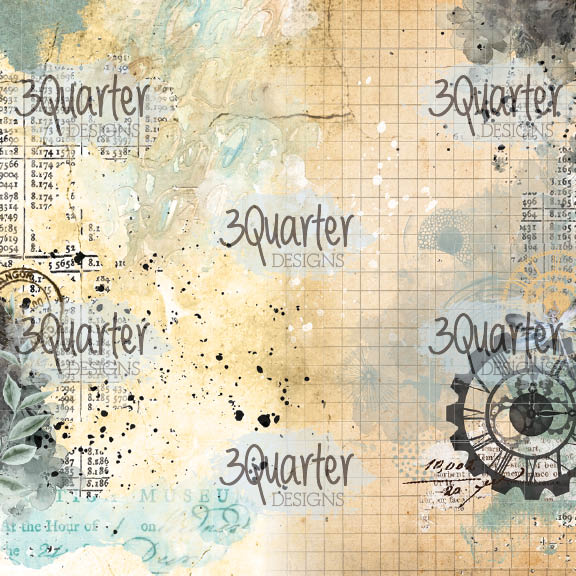 3Quarter Designs - 8" X 8" Paper Pack - Vintage Man