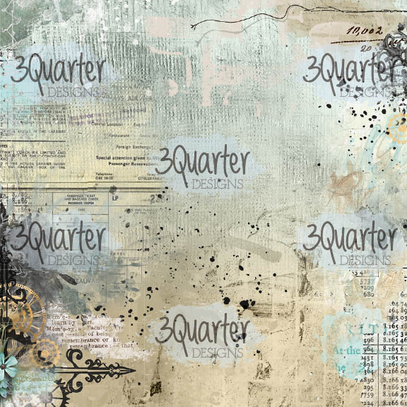 3Quarter Designs - 8" X 8" Paper Pack - Vintage Man