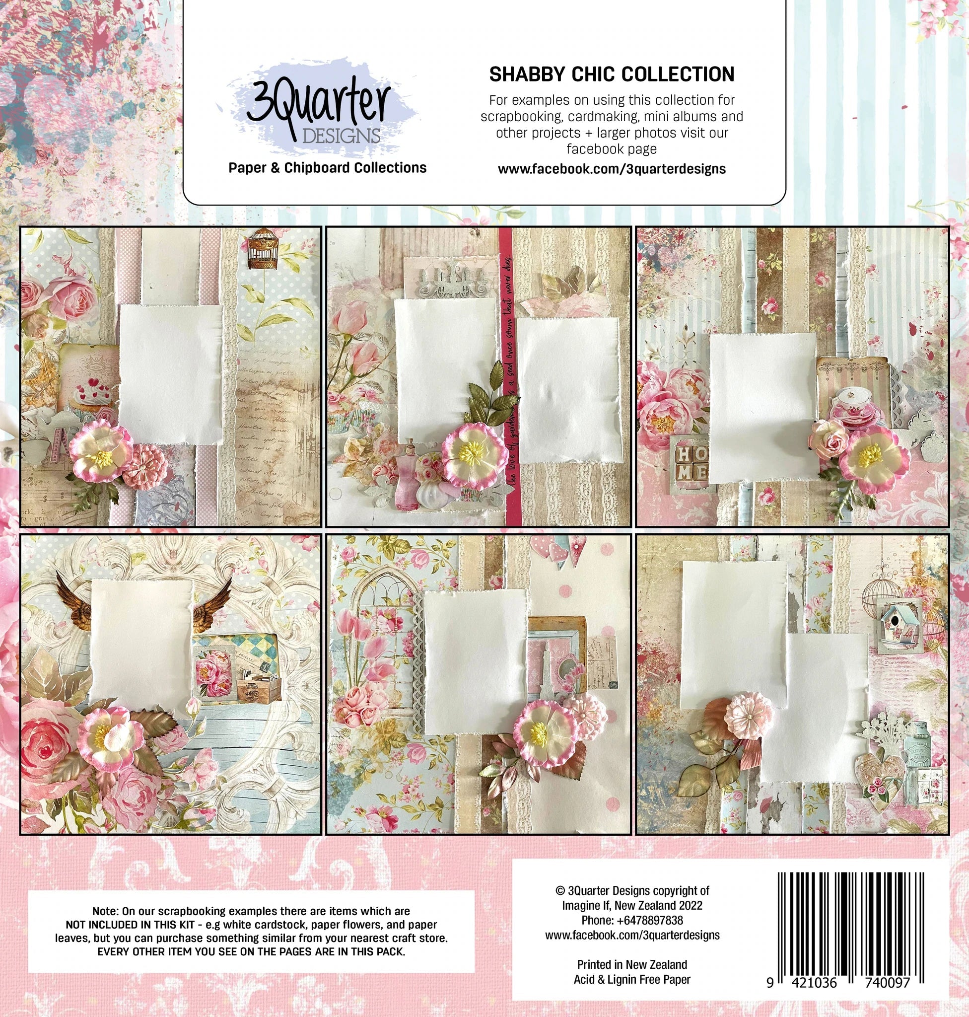 3Quarter Designs - Scrapbook Collection - Shabby Cottage