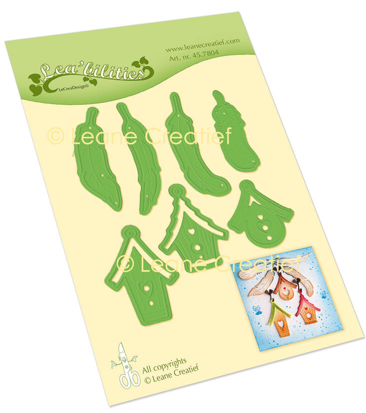 Lea’bilitie Birdhouses & Feathers Cut And Embossing Die