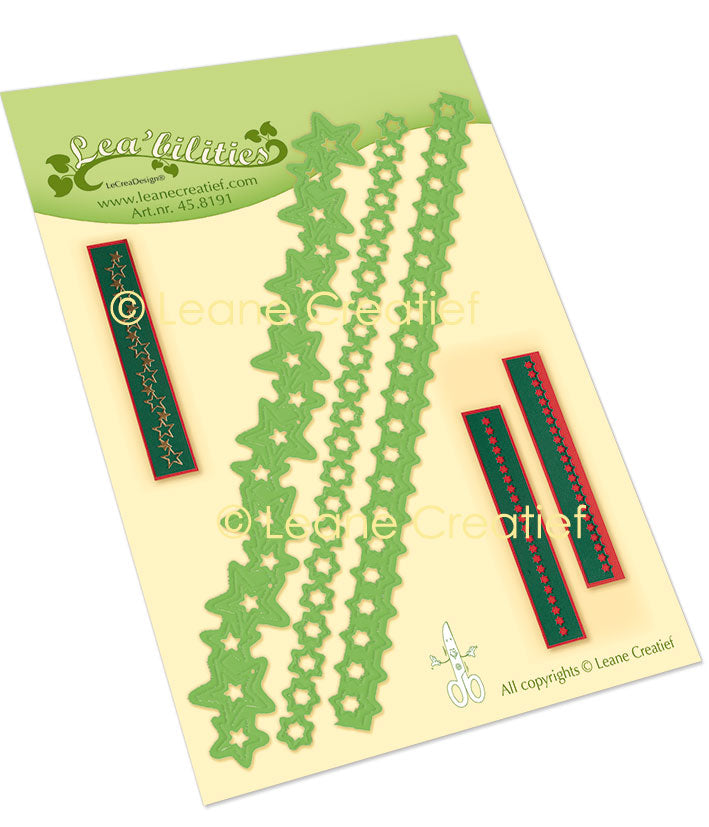 Lea’bilitie Card Edge & Borders Star Cutting Die