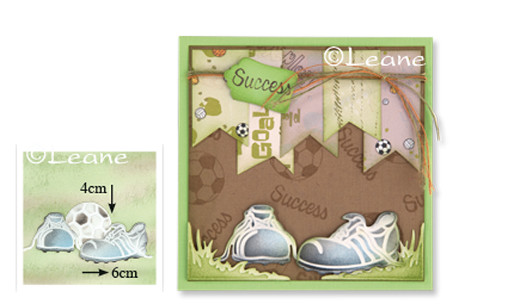 Lea'bilitie Football, cut and embossing die