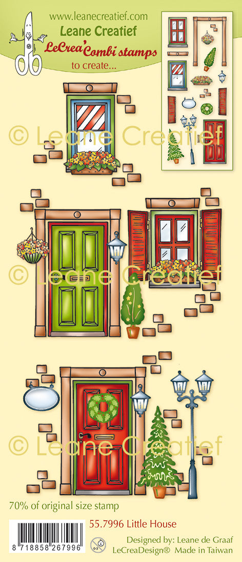LeCreaDesign Combi Clear Stamp Little House