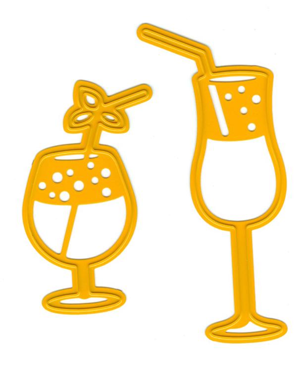 Joy! Crafts Cutting and Embossing Dies - drinking glasses