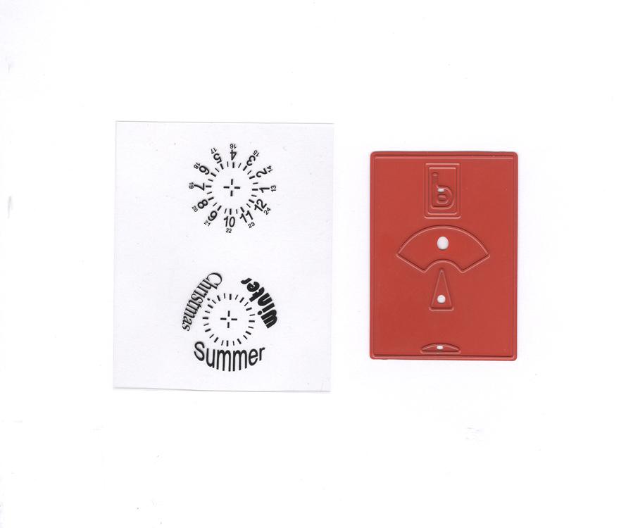 Cut & Deboss die /Clearstamp - Parking card