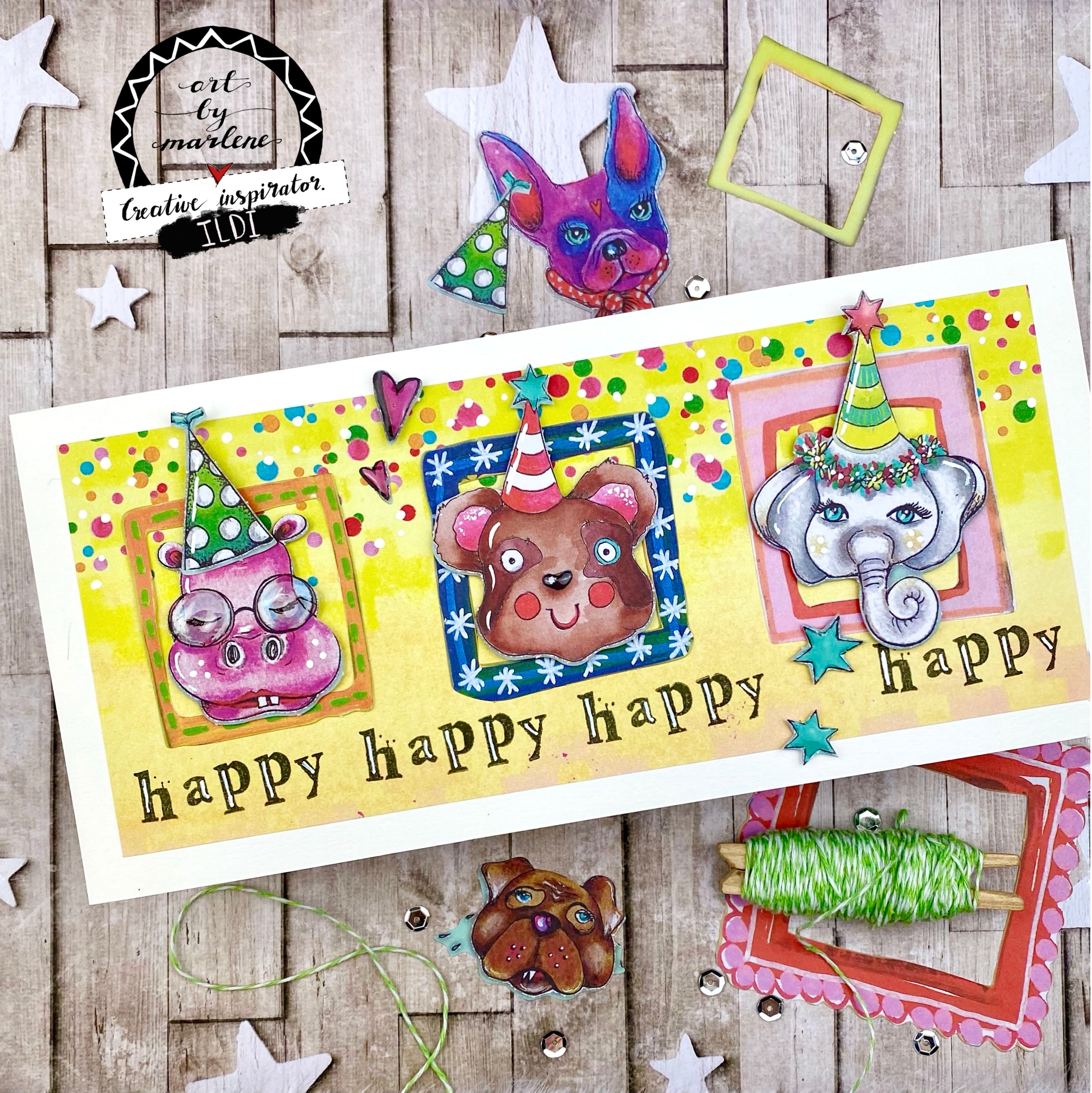 Art by MarleneClear Stamp Marlene's World nr.67