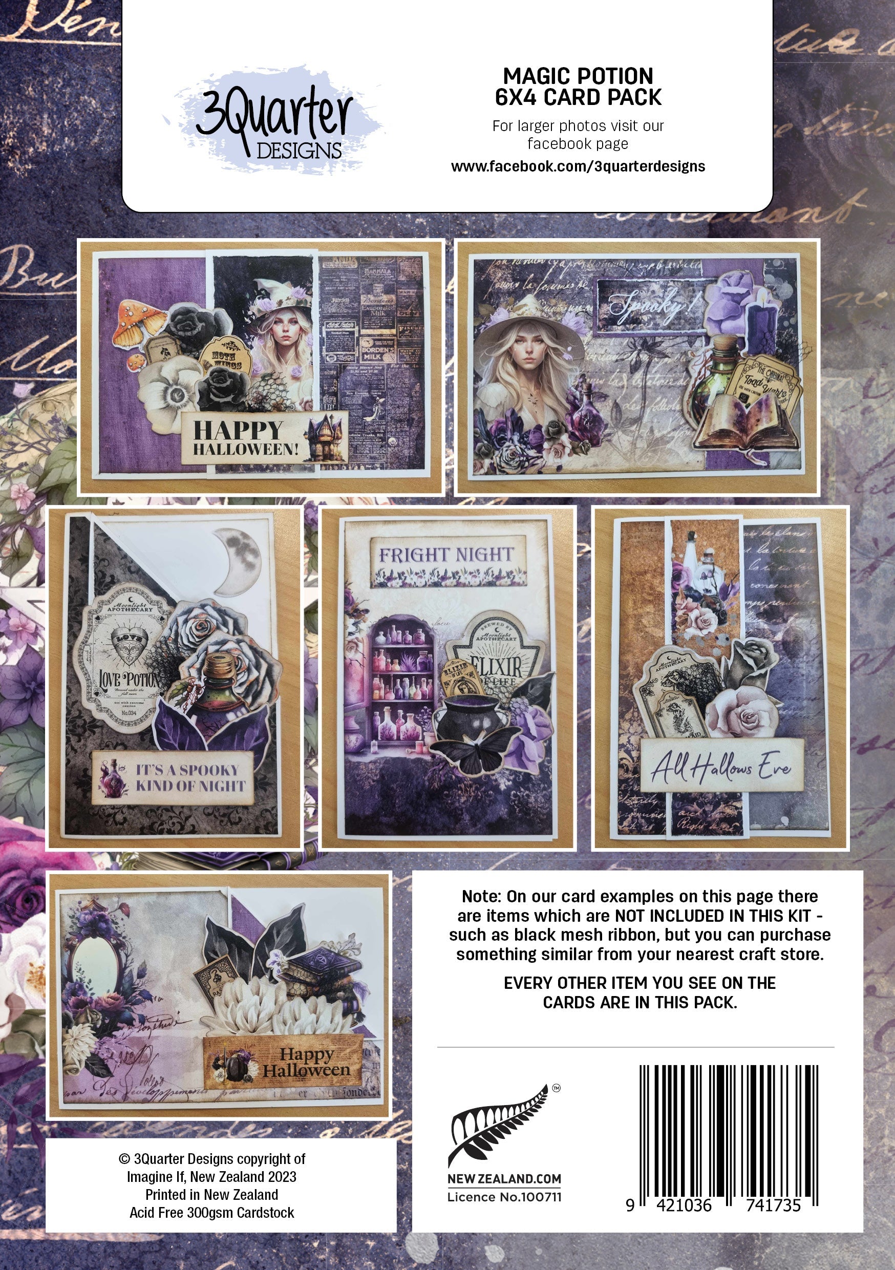 Magic Potion 6x4 Card Pack