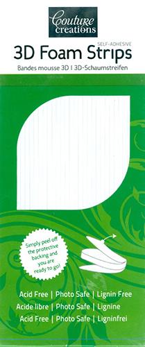 Couture Creations 3D White Foam Strips