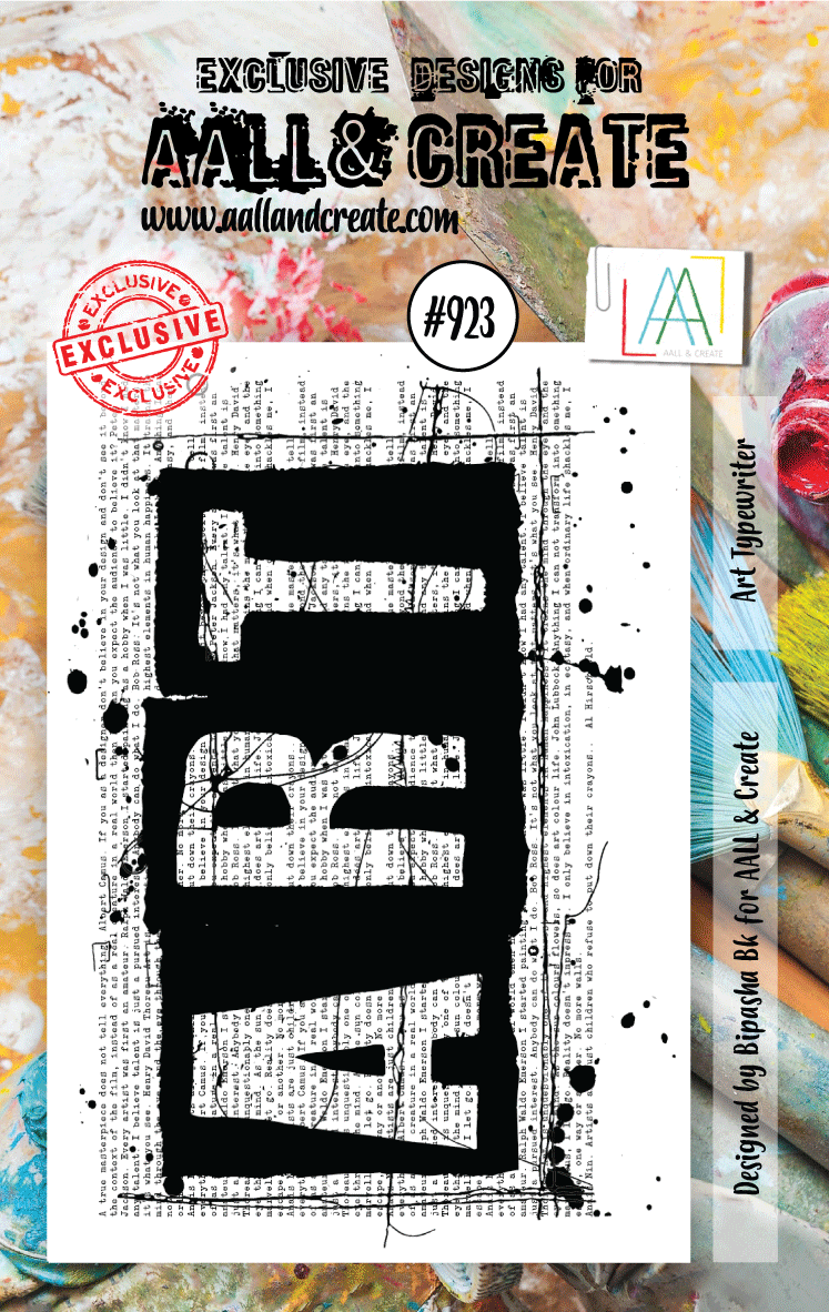 AALL and Create Stamp Set - 923 - Art Typewriter