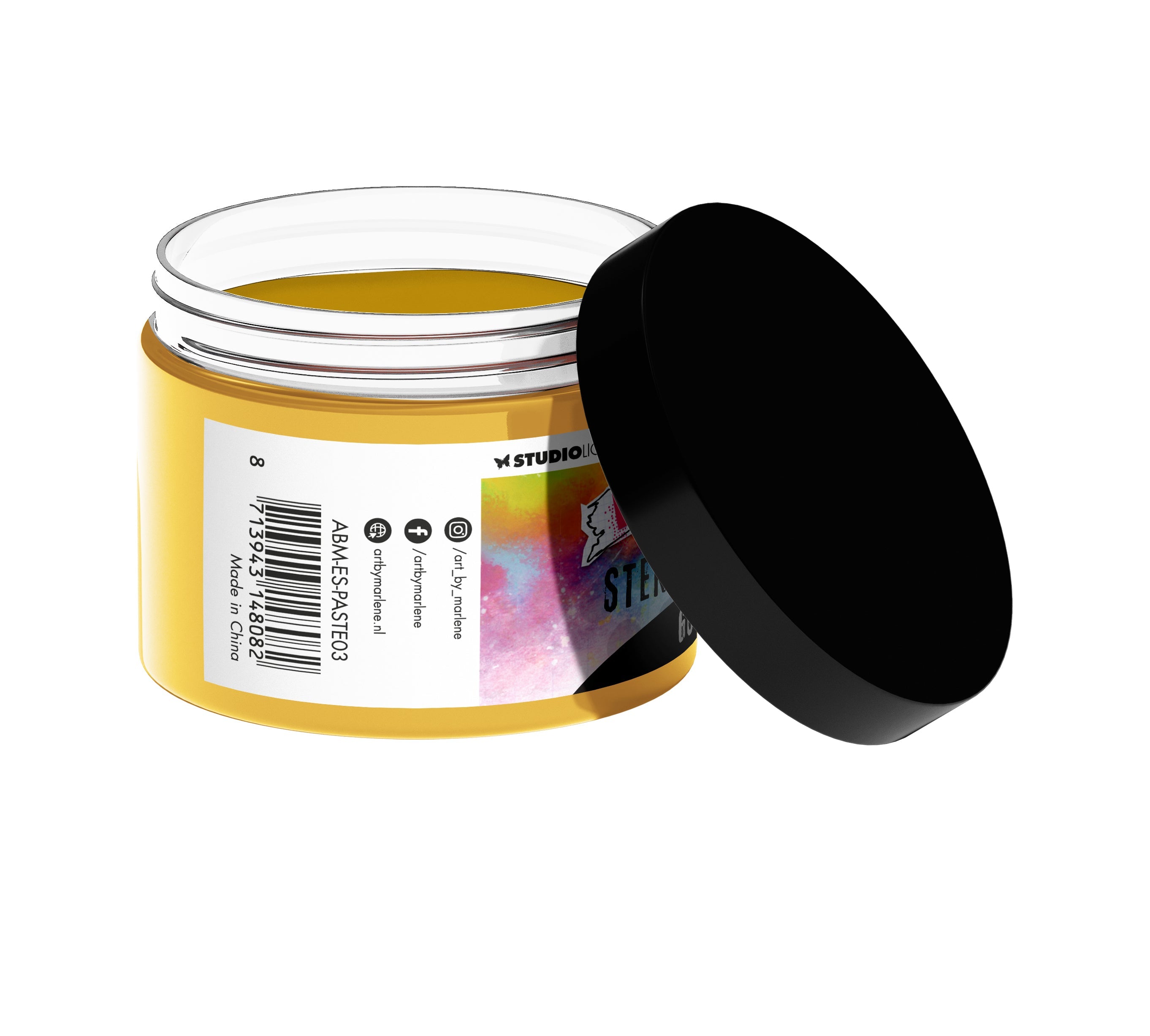ABM Stencil Paste Gold Metallic Essentials 70x60x70mm 1 PC nr.03