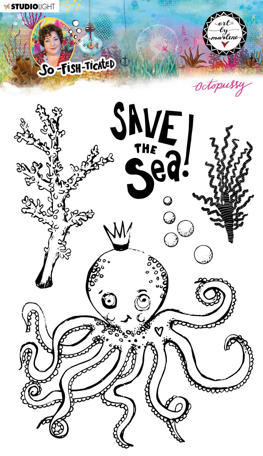 ABM Clear Stamp Octopussy So-Fish-Ticated 148x210mm nr.9