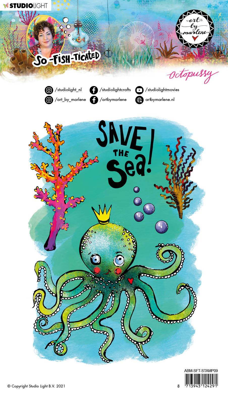 ABM Clear Stamp Octopussy So-Fish-Ticated 148x210mm nr.9