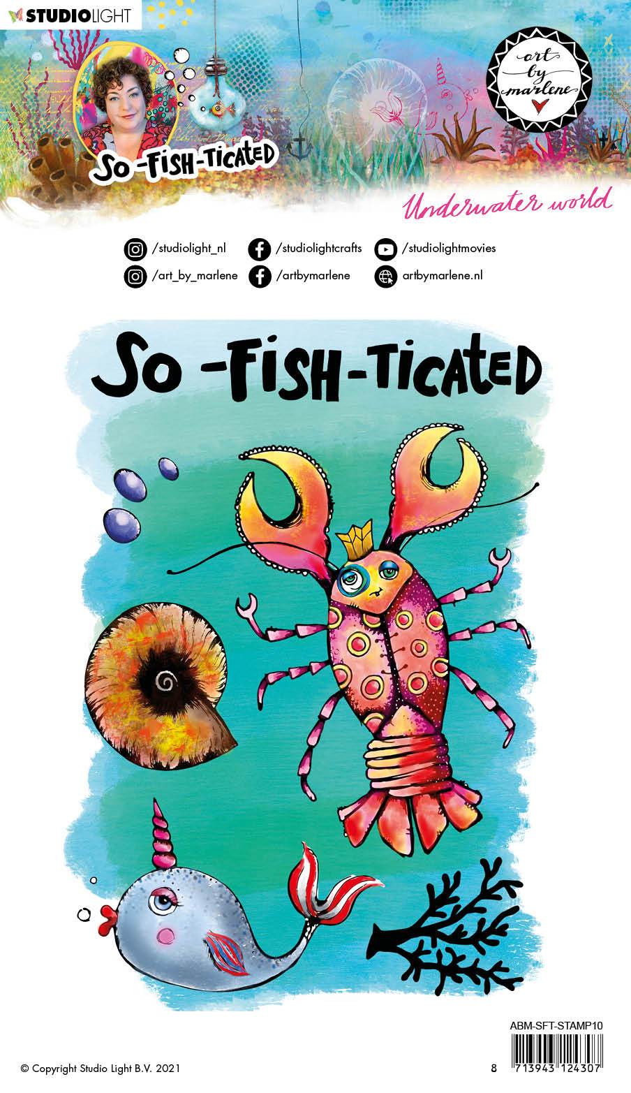 ABM Clear Stamp Underwater world So-Fish-Ticated 148x210mm nr.10
