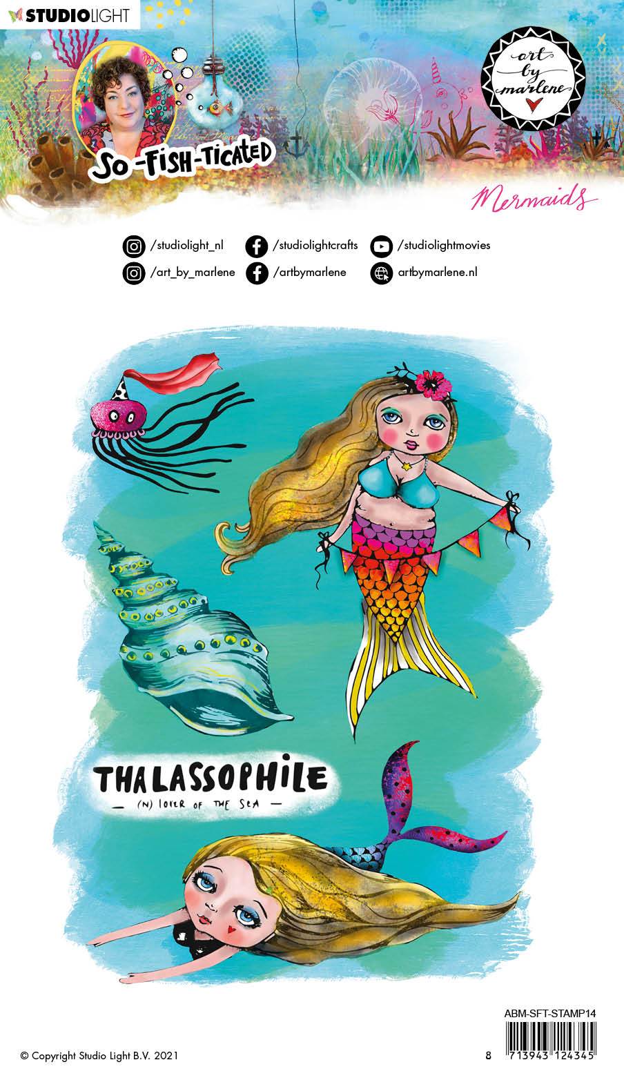 ABM Clear Stamp Mermaids So-Fish-Ticated 148x210mm nr.14
