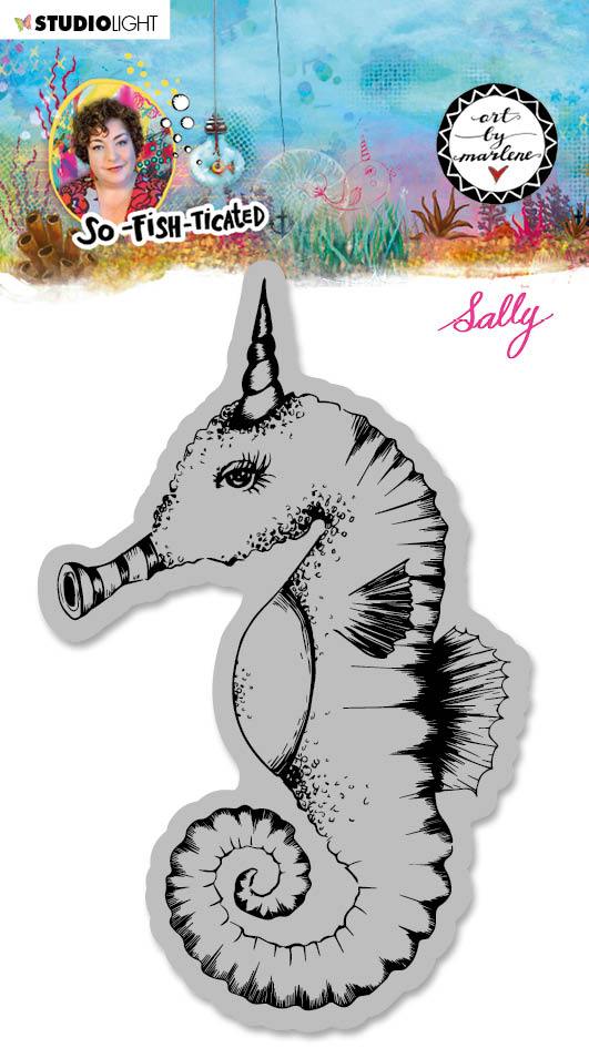 ABM Cling Stamp Sally (Sea horse) So-Fish-Ticated 100x120mm nr.16