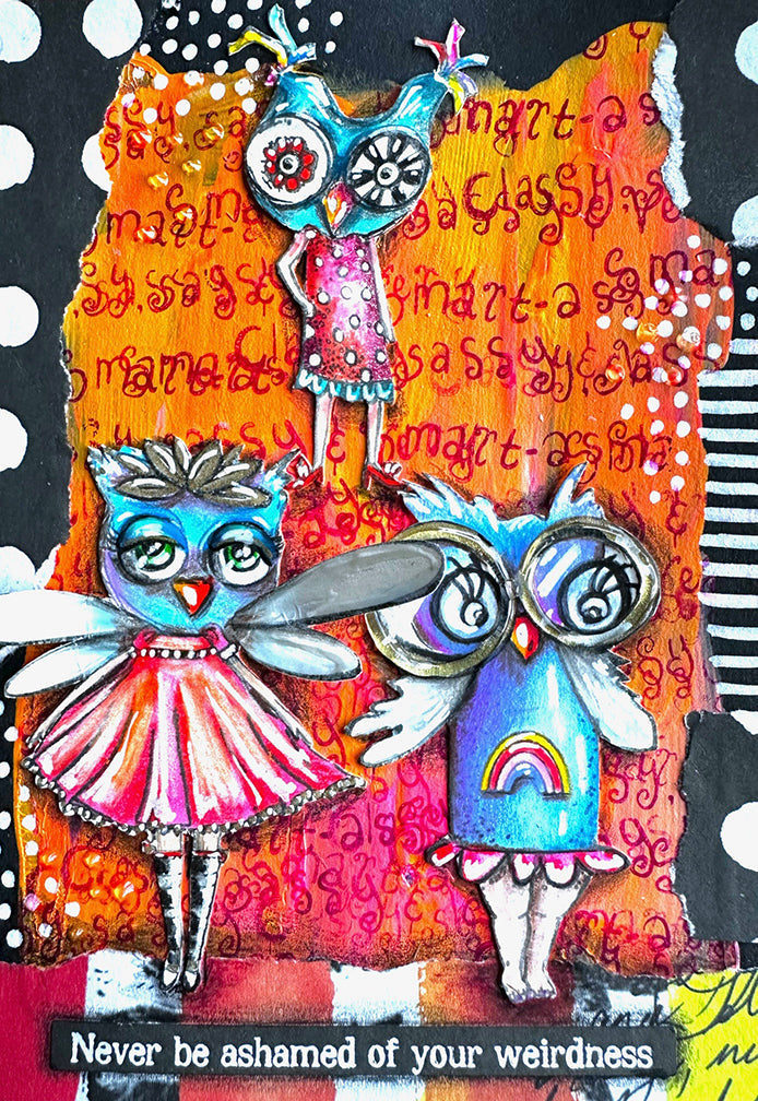 ABM Clear Stamp Owlicious Signature Collection 148x210x3mm 9 PC nr.637