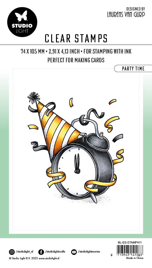BL Clear Stamp Party Time Essentials 80x67x3mm 1 PC nr.411