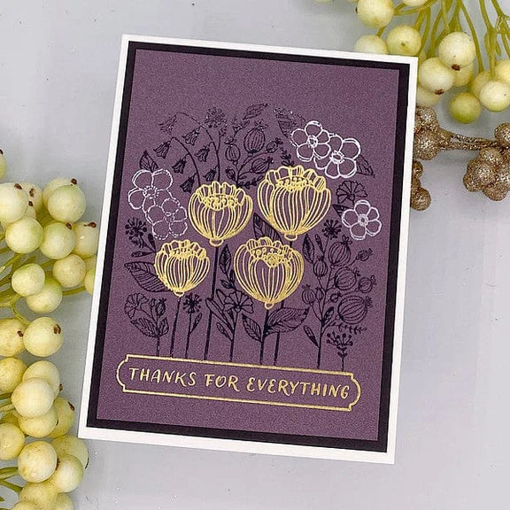 Blooming Garden Press Plates from the BetterPress Place & Press Registration Collection