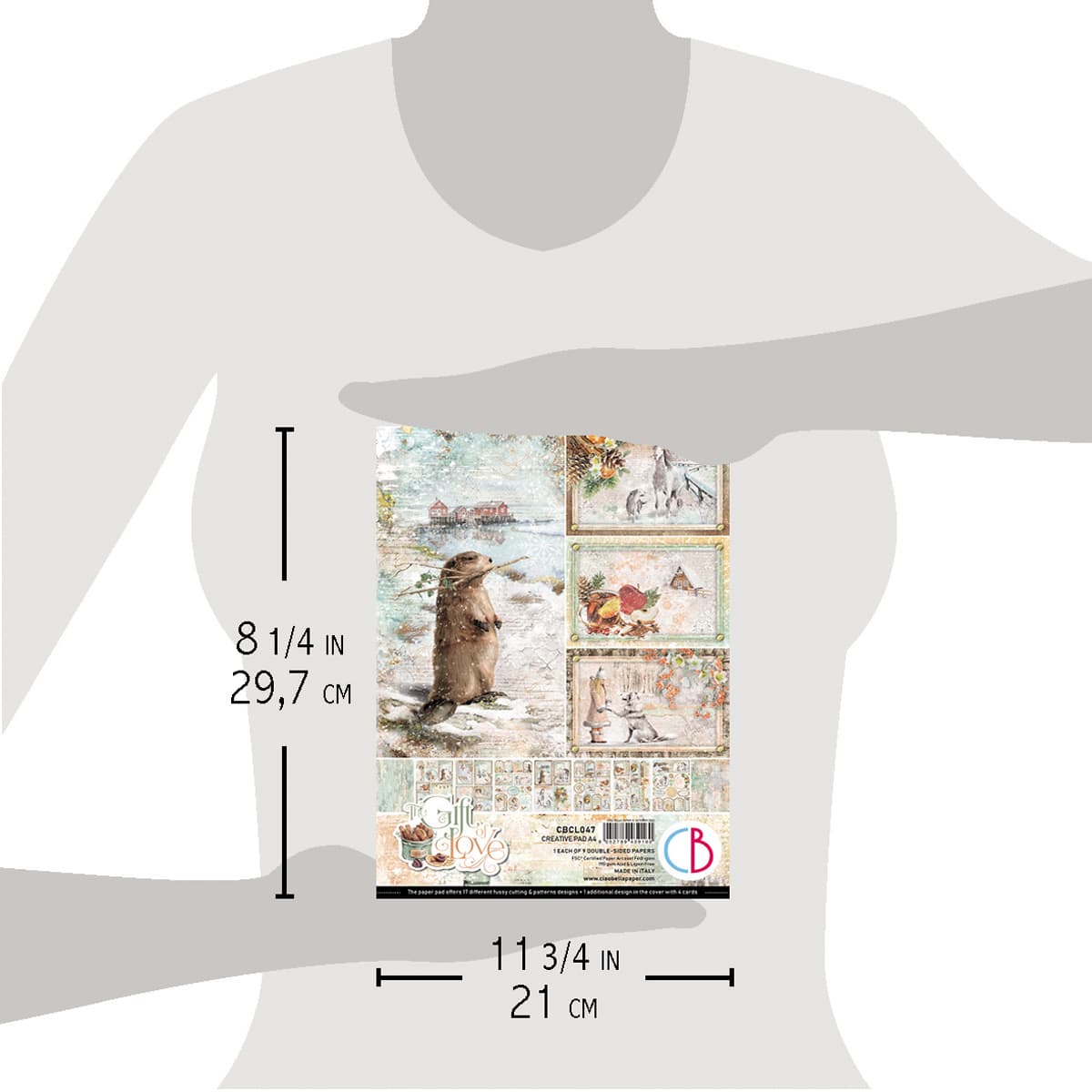 Ciao Bella The Gift of Love Creative Pad A4 9/Pkg