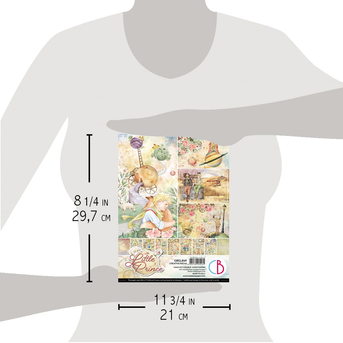 Ciao Bella The Little Prince Creative Pad A4 9/Pkg