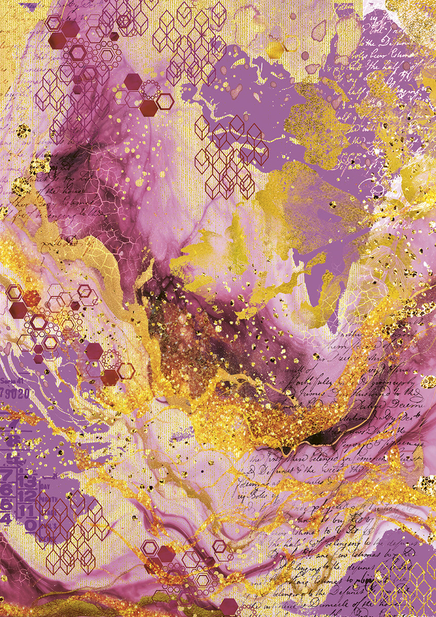 Deluxe Ethereal Paper Gold A4 5/Pkg