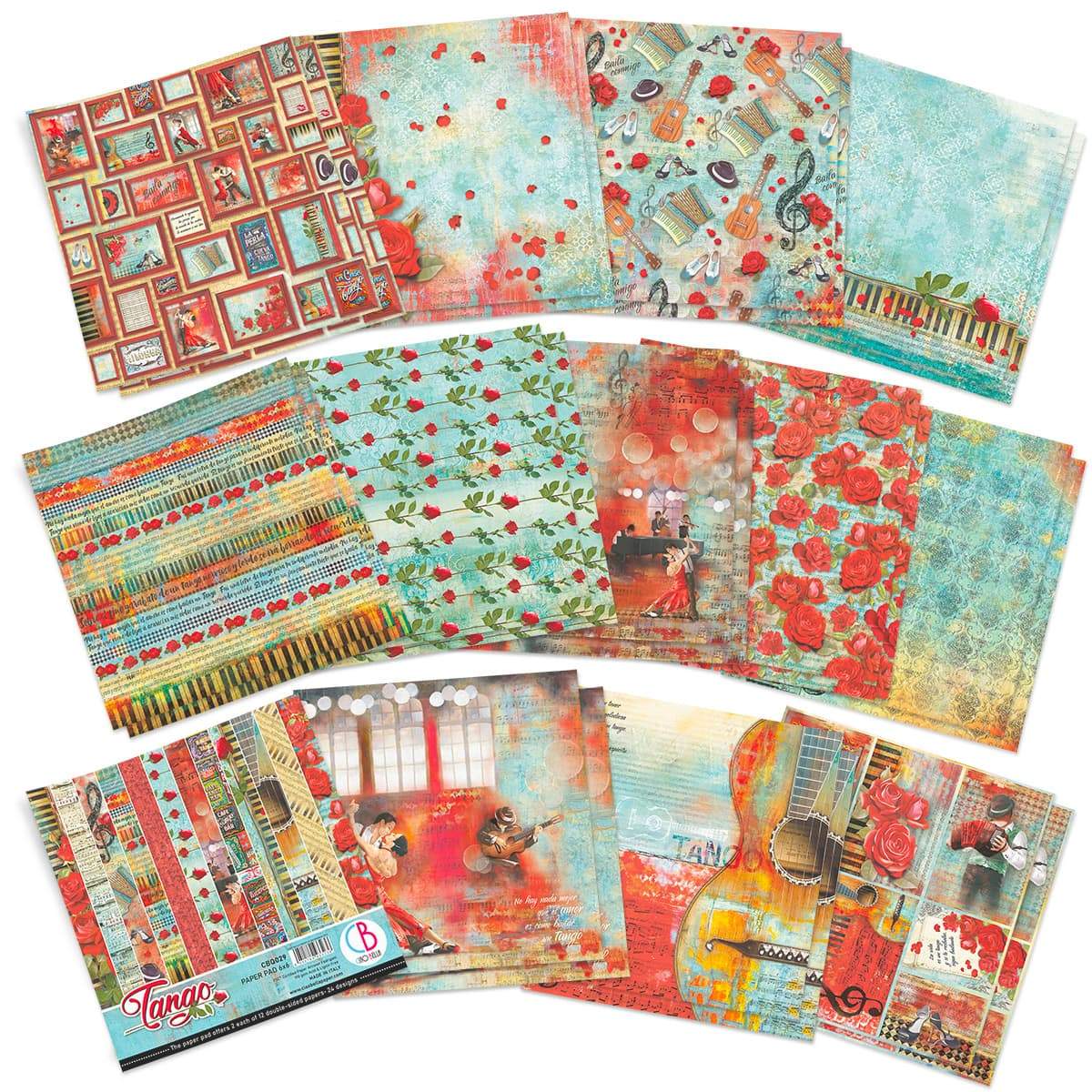 Ciao Bella Tango Paper Pad 6"x6" 24/Pkg