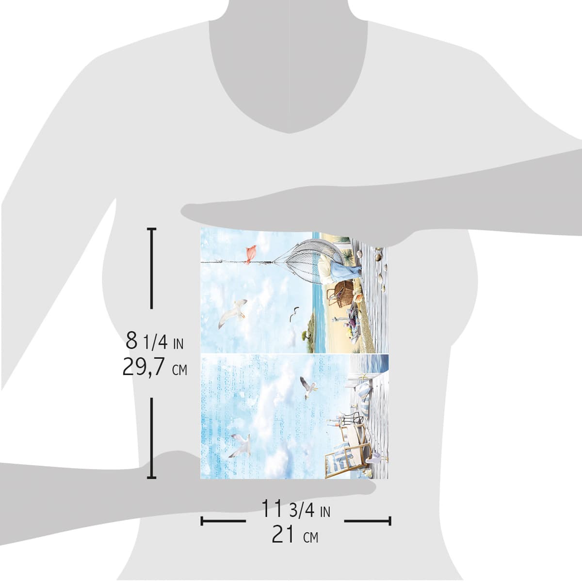 Ciao Bella Rice Paper A4 Find Your Happy Place