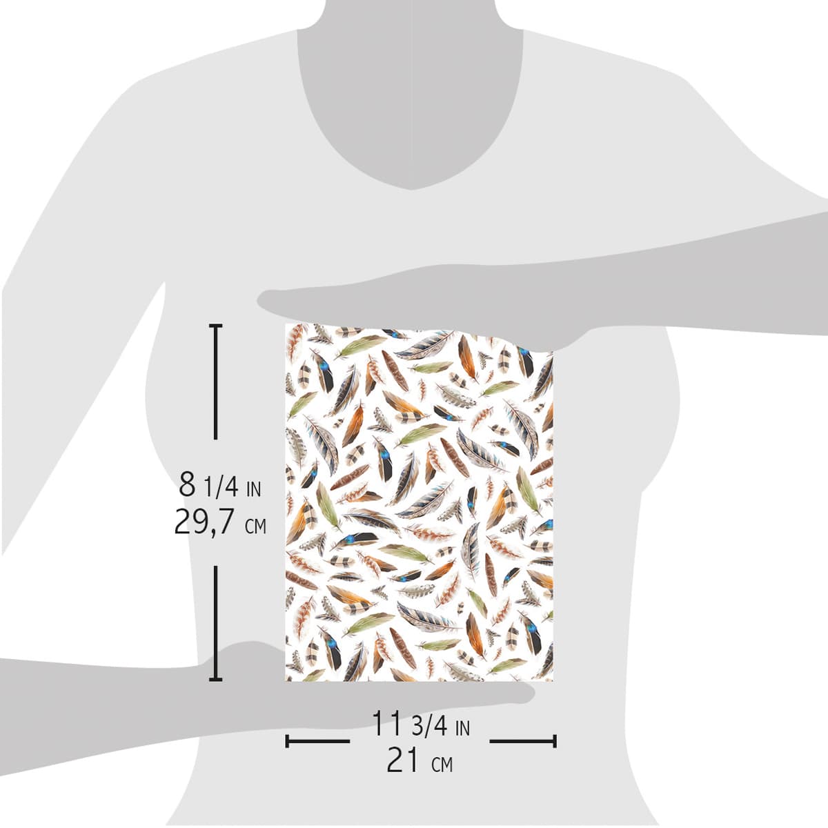 Ciao Bella Rice Paper A4 Feathers