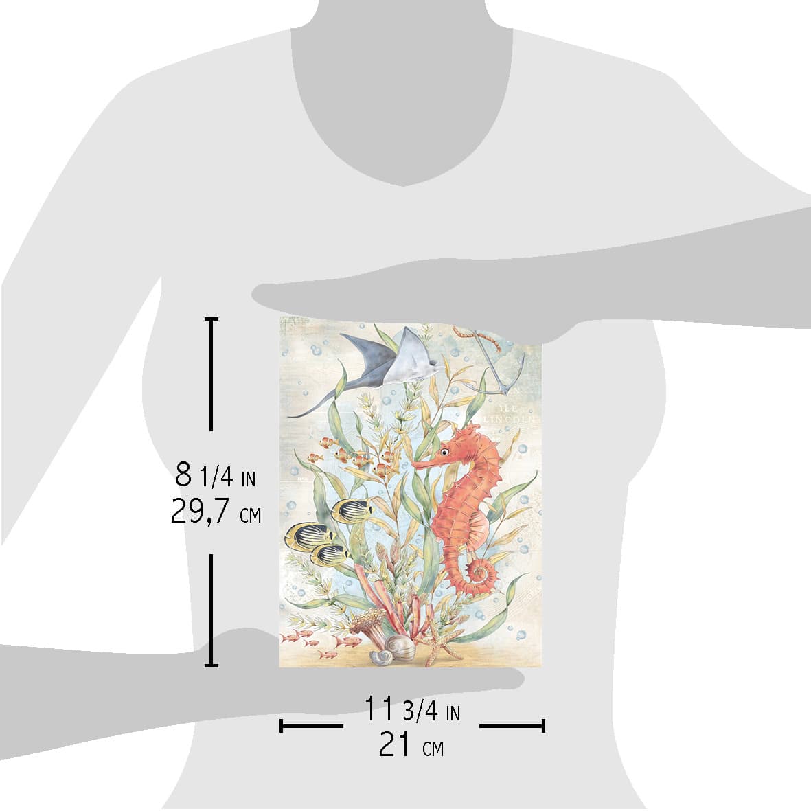 Ciao Bella Rice Paper A4 The Seahorse