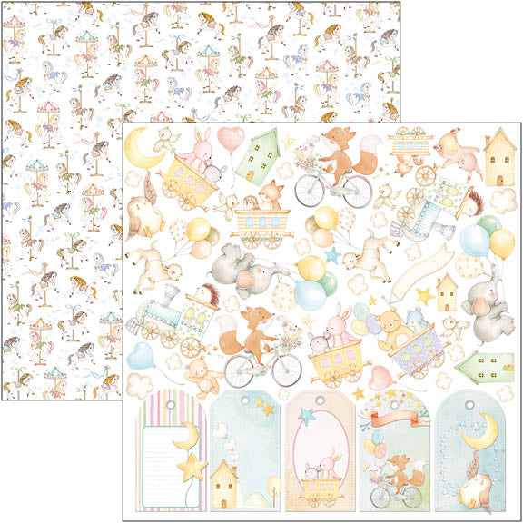 Ciao Bella My Tiny World Patterns Pad 12"x12" 8/Pkg