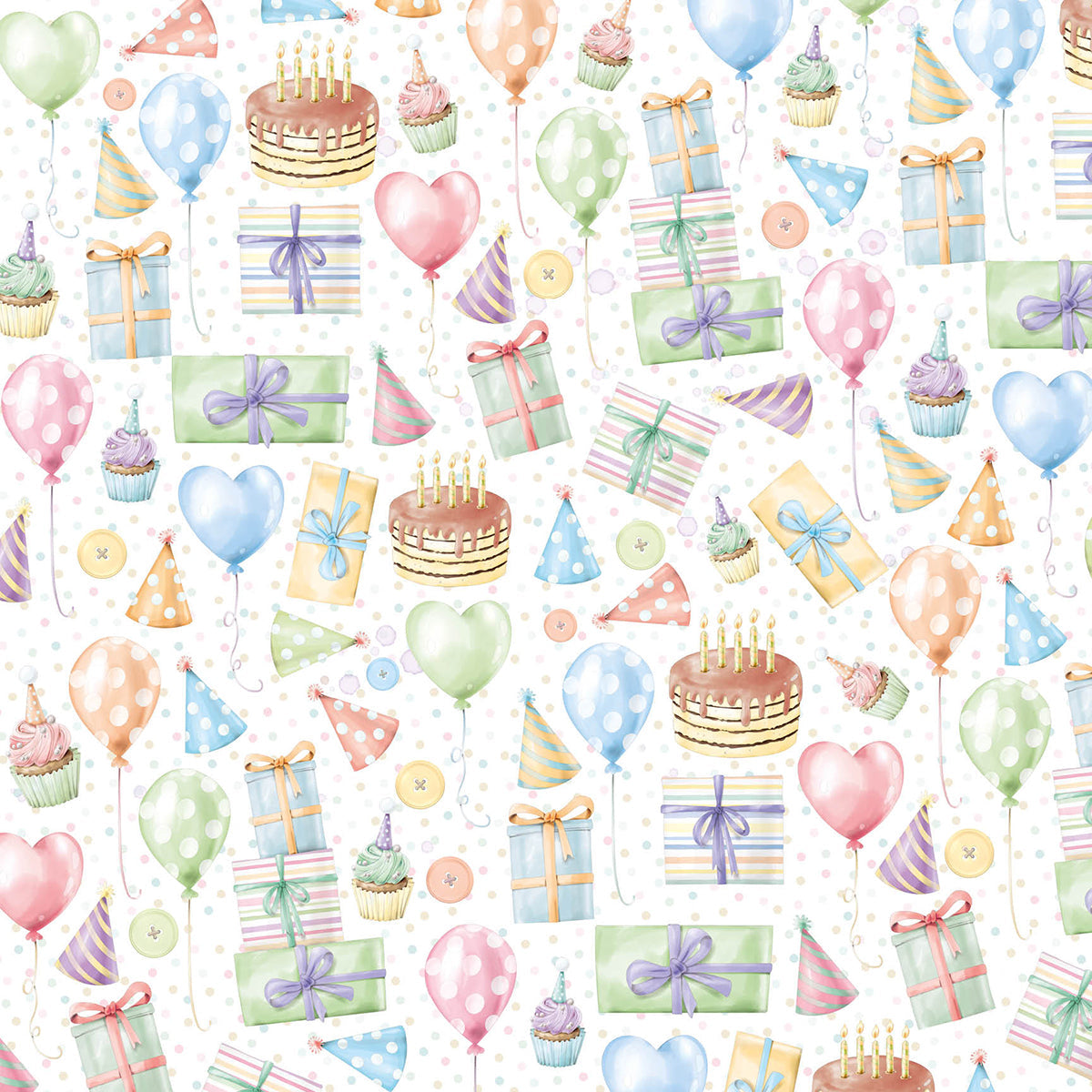 Ciao Bella My Tiny World Patterns Pad 12"x12" 8/Pkg