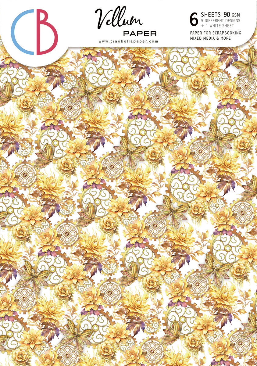 Vellum Ethereal Paper Patterns A4 6/Pkg