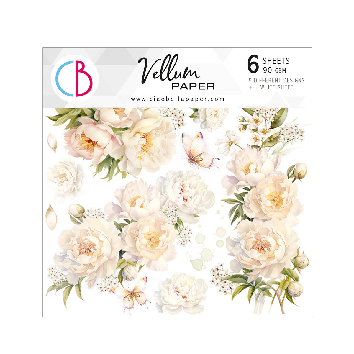 Vellum Always & Forever Fussy Cut 6"x6" 6/Pkg