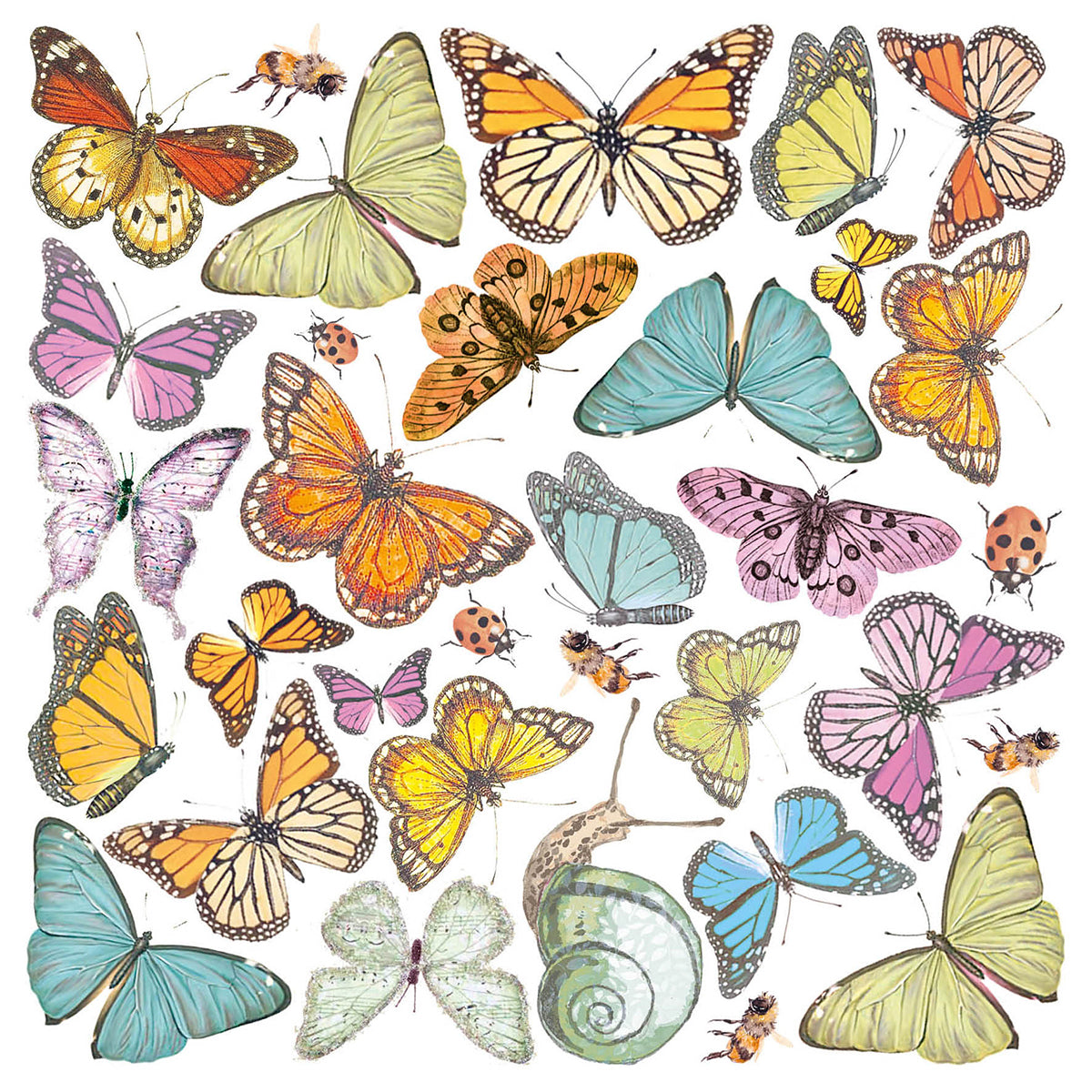 Ciao Bella Vellum Enchanted Land Fussy Cut 6"x6" 6/Pkg