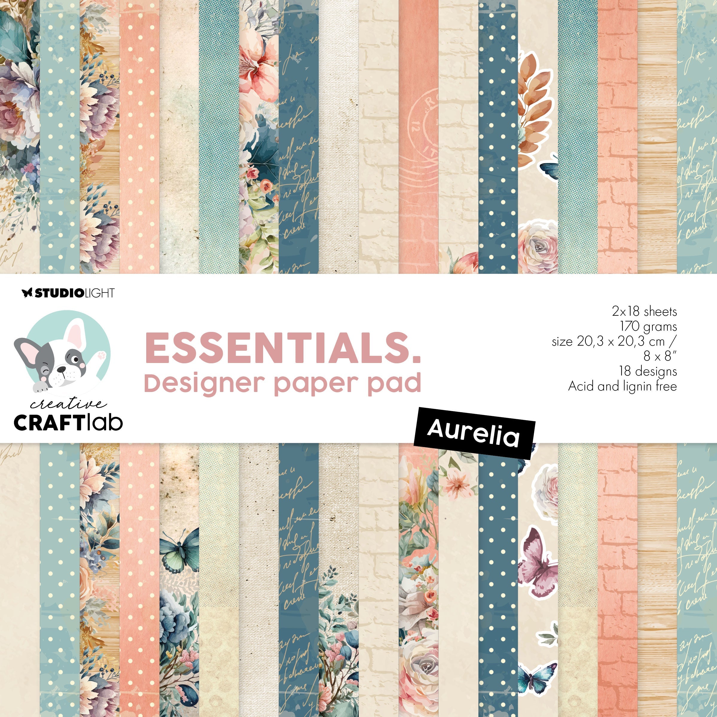 CCL Designer Paper Pad Aurelia 170gsm Essentials 36 SH