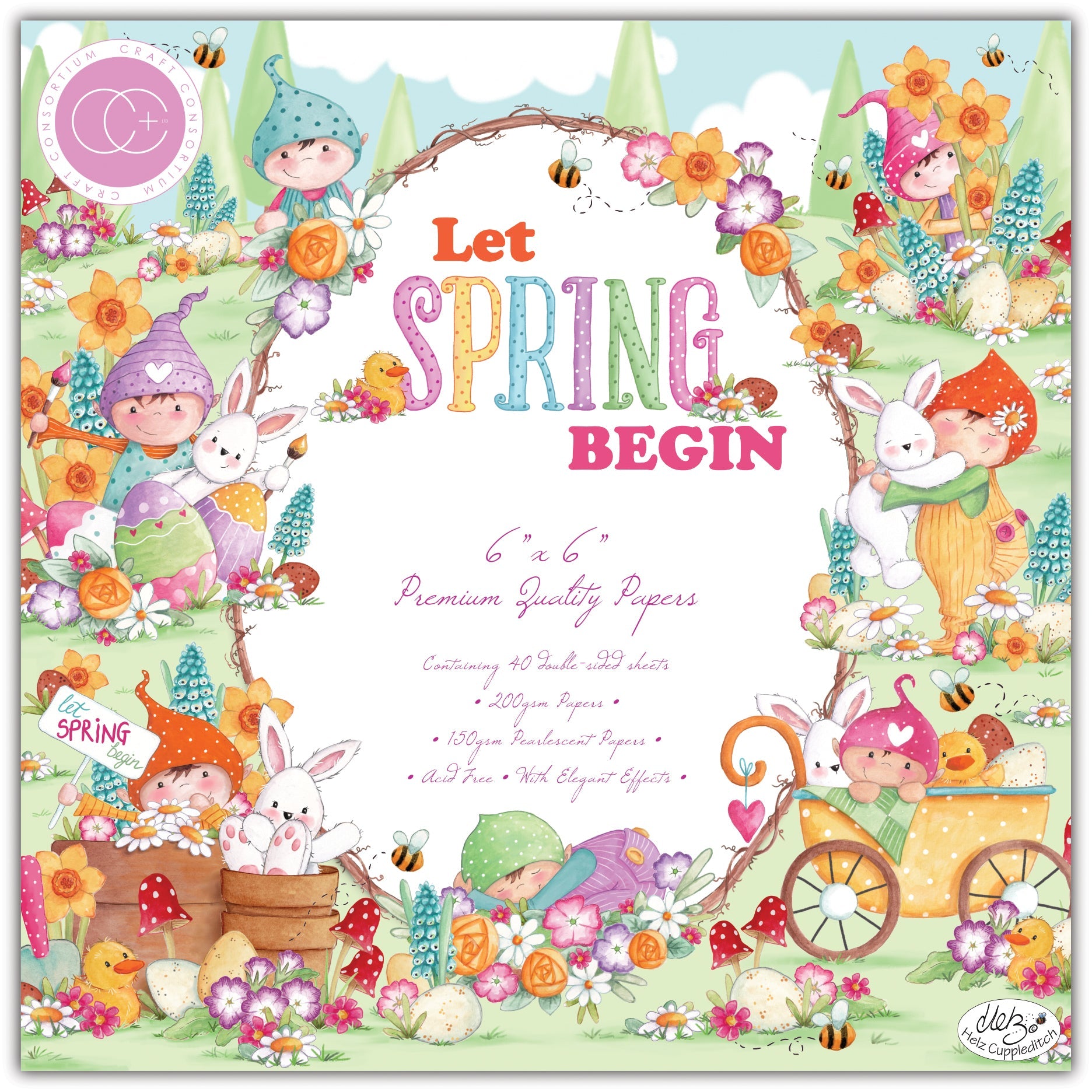 Craft Consortium Let Spring Begin - 6x6 Paper Pad
