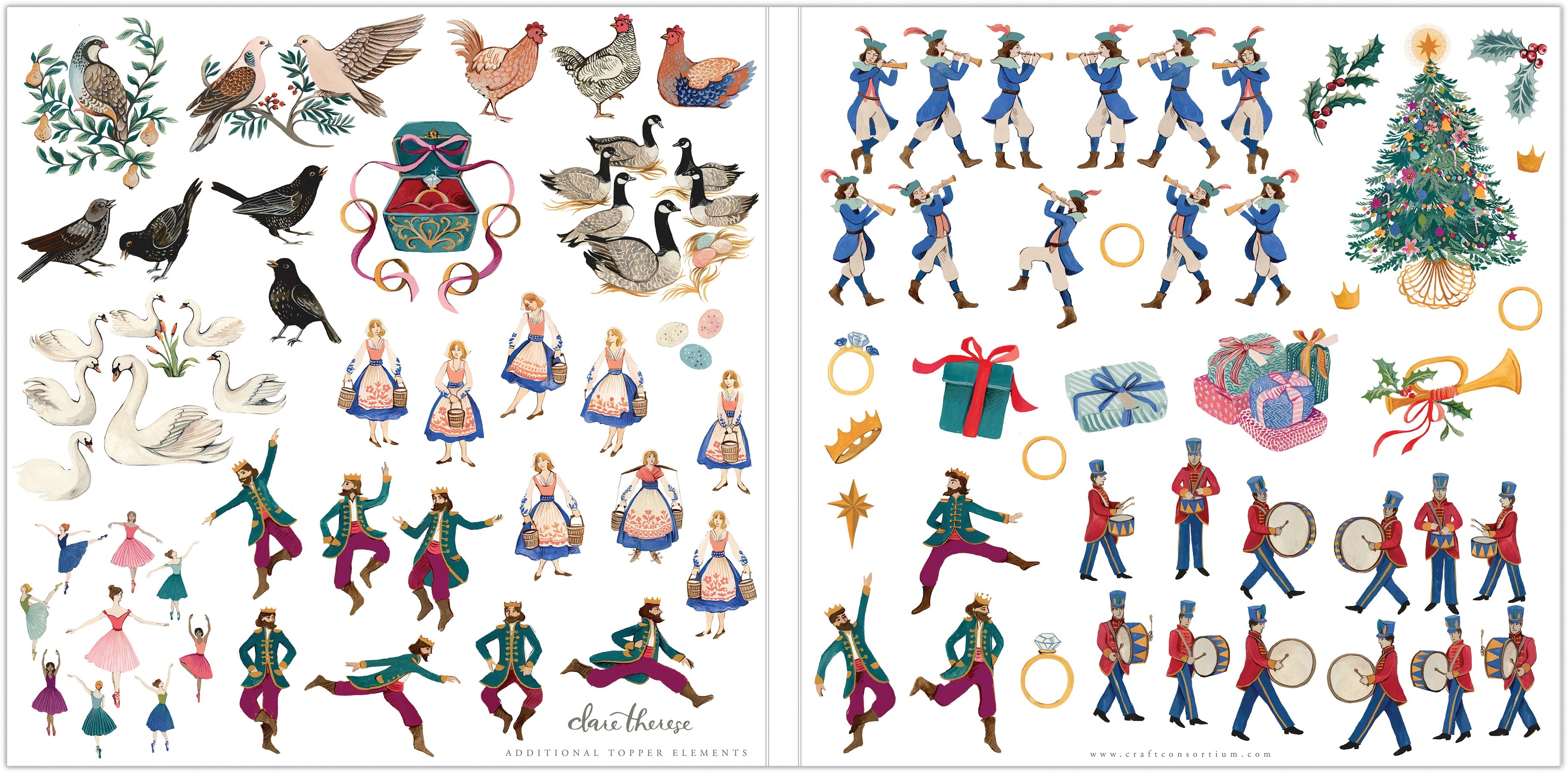 Craft Consortium 12 Days Of Christmas - 12x12 Paper Pad