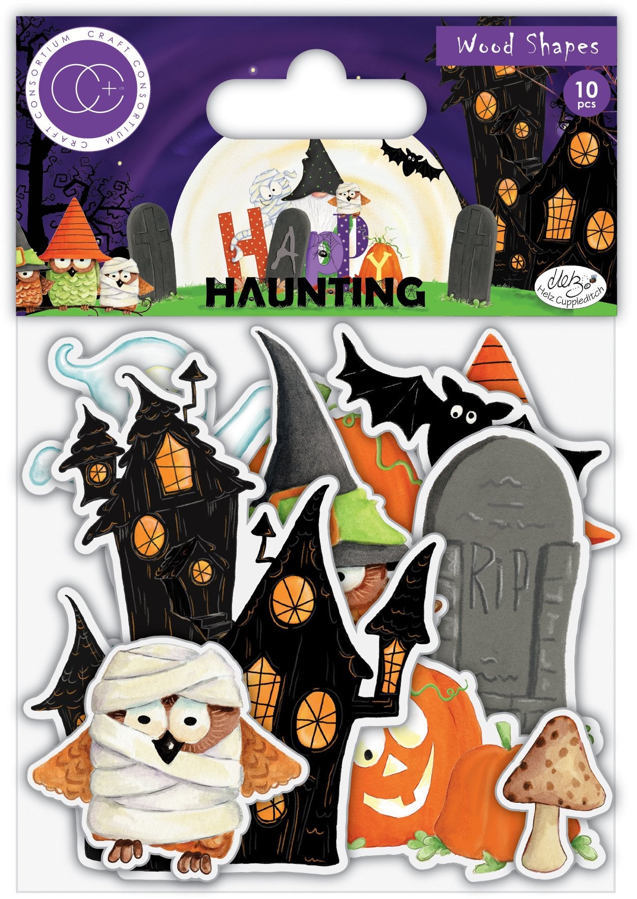 Happy Haunting Wood Shapes