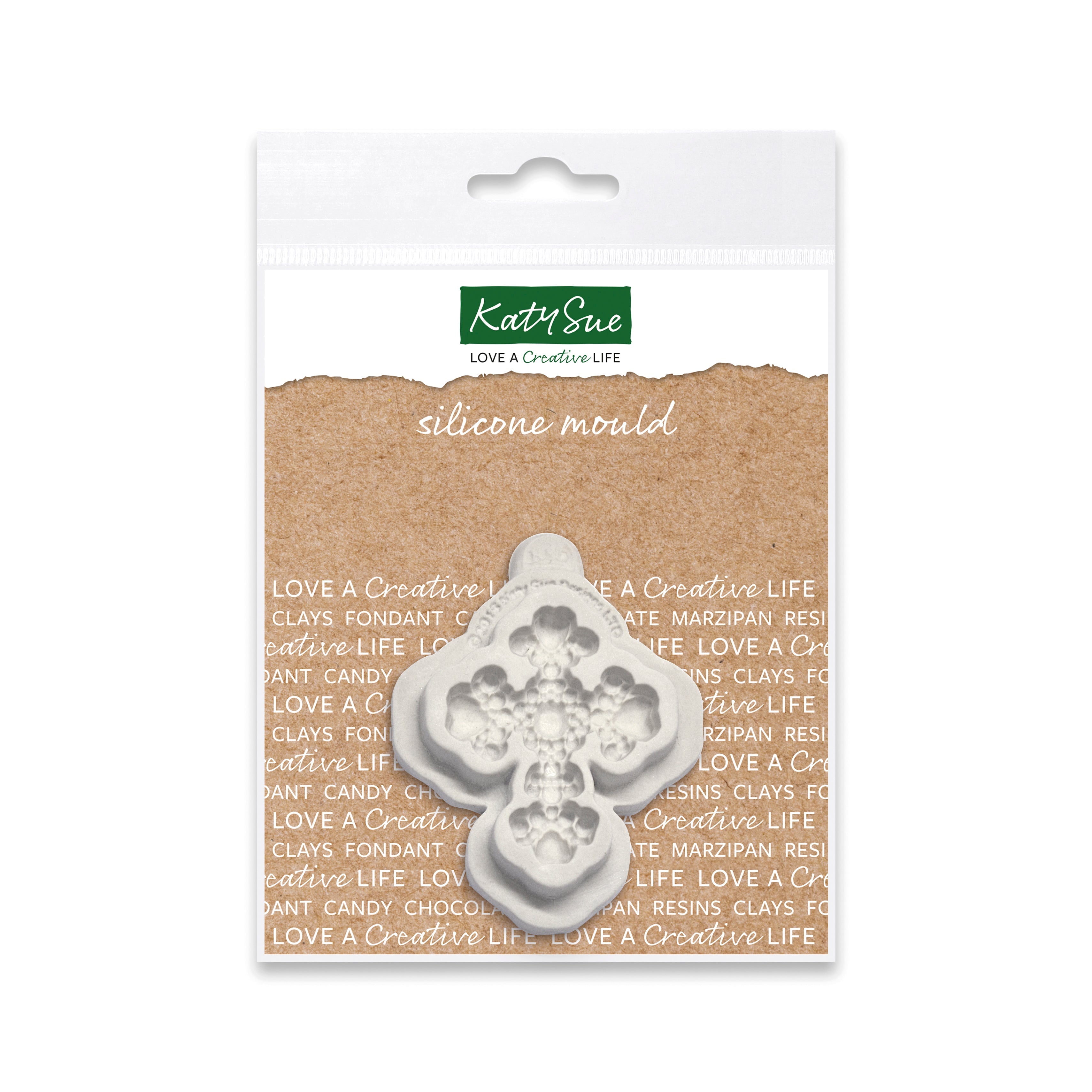 Beaded Cross Silicone Mould