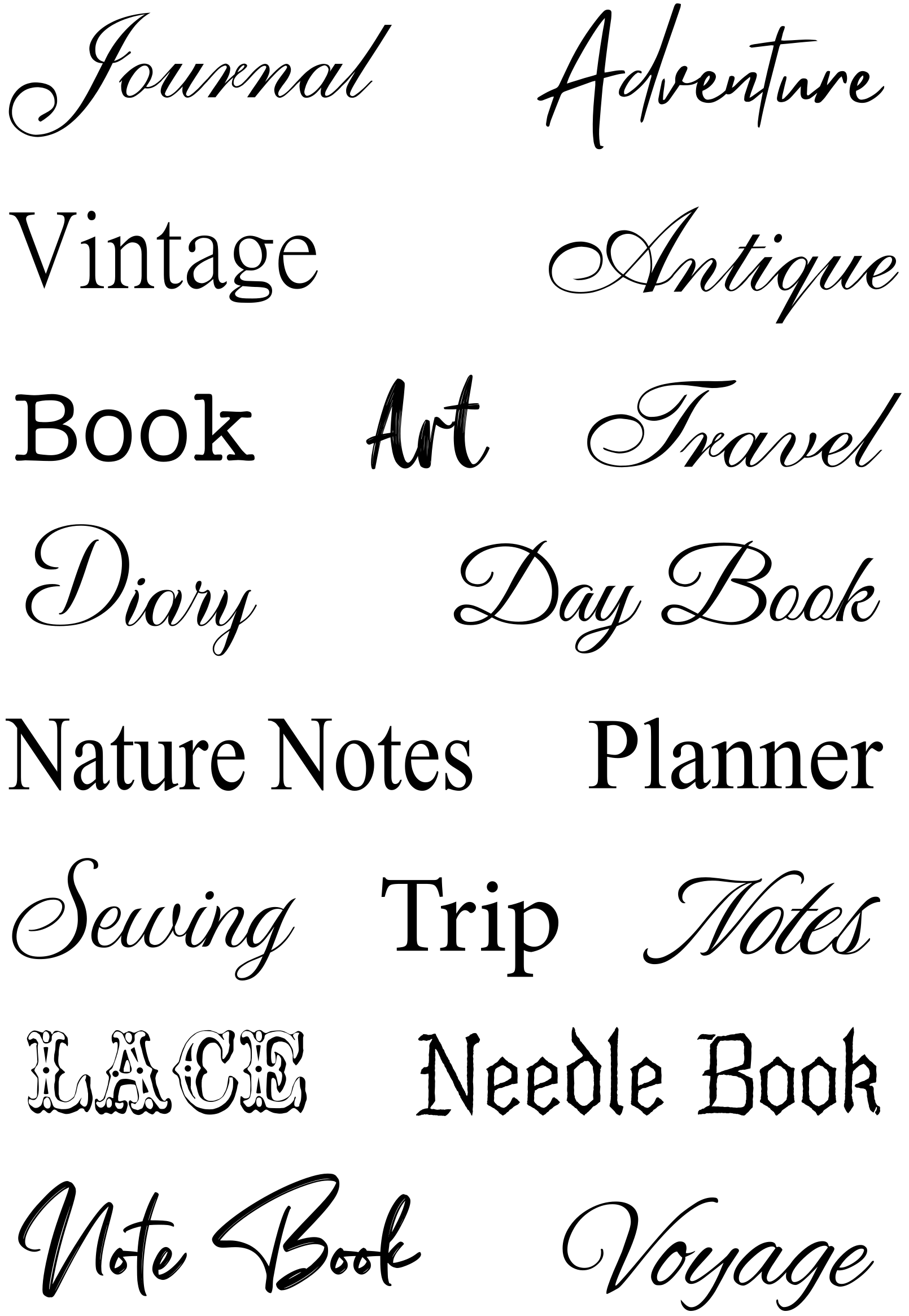 Creative Expressions Taylor Made Journals The Bookmakers Stamp 6 in x 8 in Clear Stamp Set