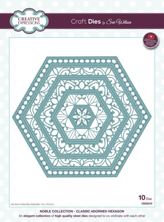 Noble Collection Classic Adorned Hexagon Die